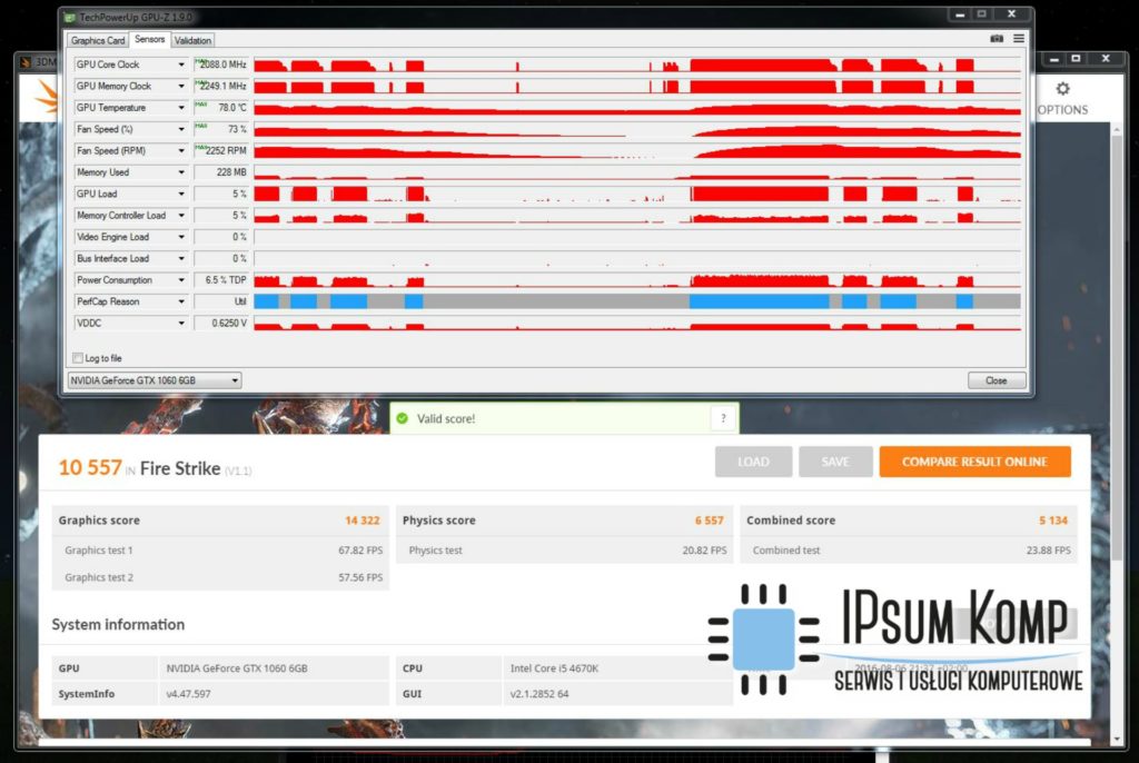 Gainward GTX1060 dual Overclocing