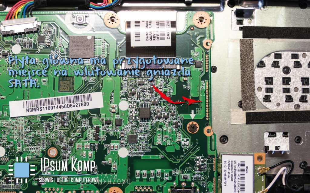 Montaż SSD w Acer Aspire ES1-111M