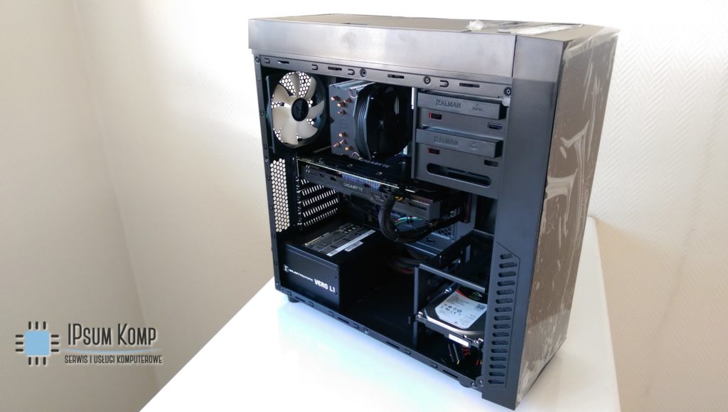 Zalman R1 składanie komputera