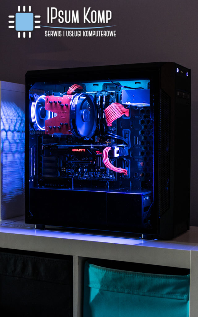 Kolorowo jest wesoło - montaż komputera z podświetleniem LED.