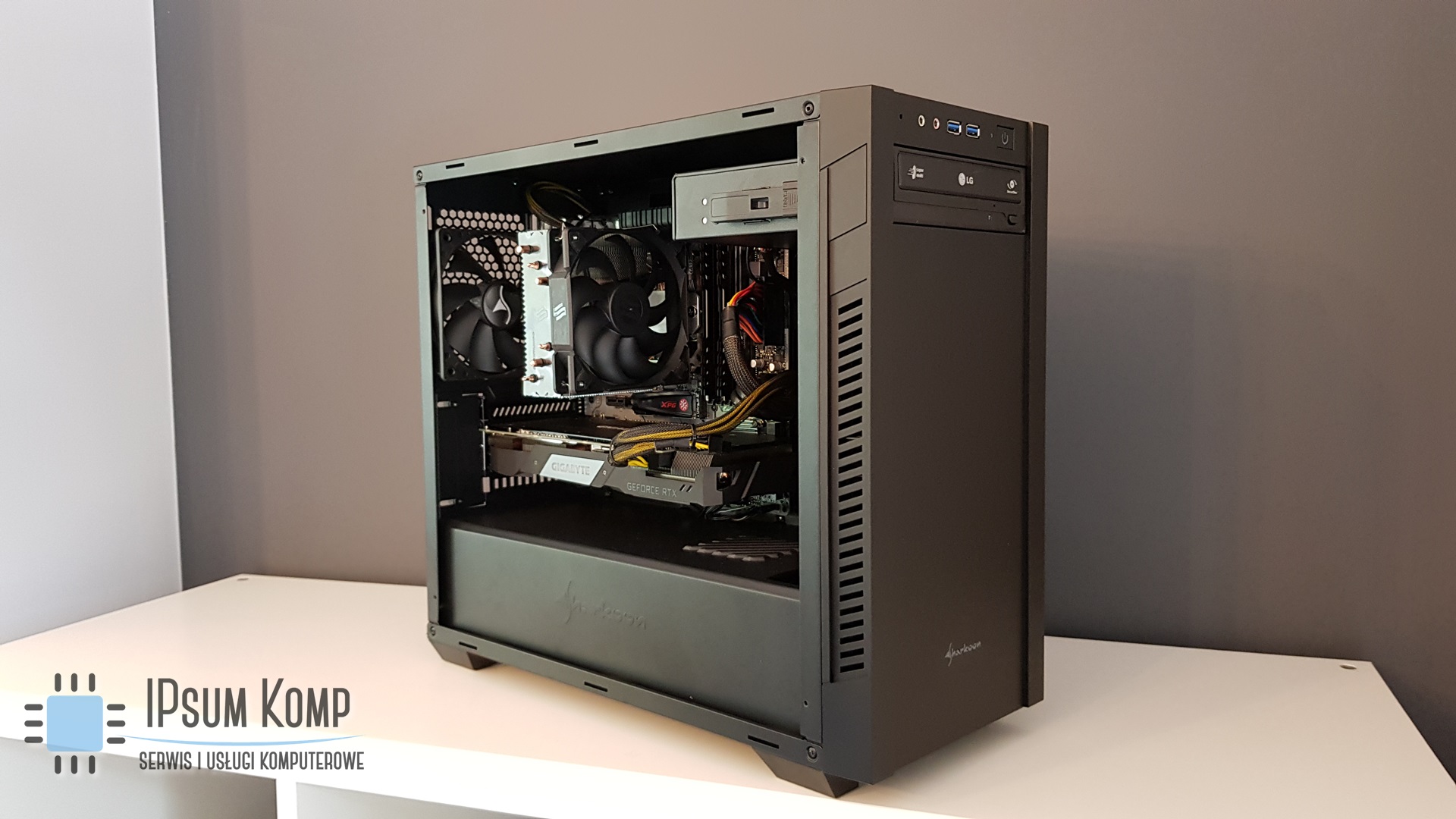 Montaż komputera do gier - obudowa SHARKOON S1000 MIDI TOWER